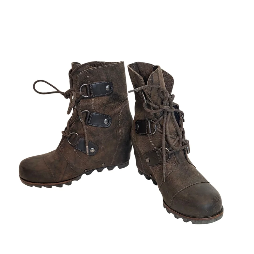 SOREL Joan of Arctic mid wedge boot, women’s 6.5 - Picture 3 of 16